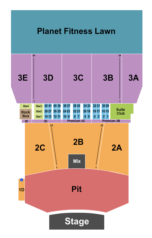 BankNH Pavilion Hardy Seating Chart